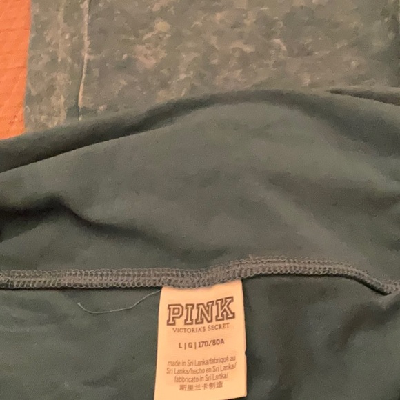 Pink Victoria’s Secret distressed, flare leggings - Picture 3 of 4